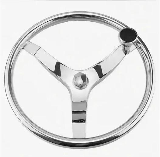 316 Stainless 3 Spoke Sports Steering Wheel for Boat with ISO 9001