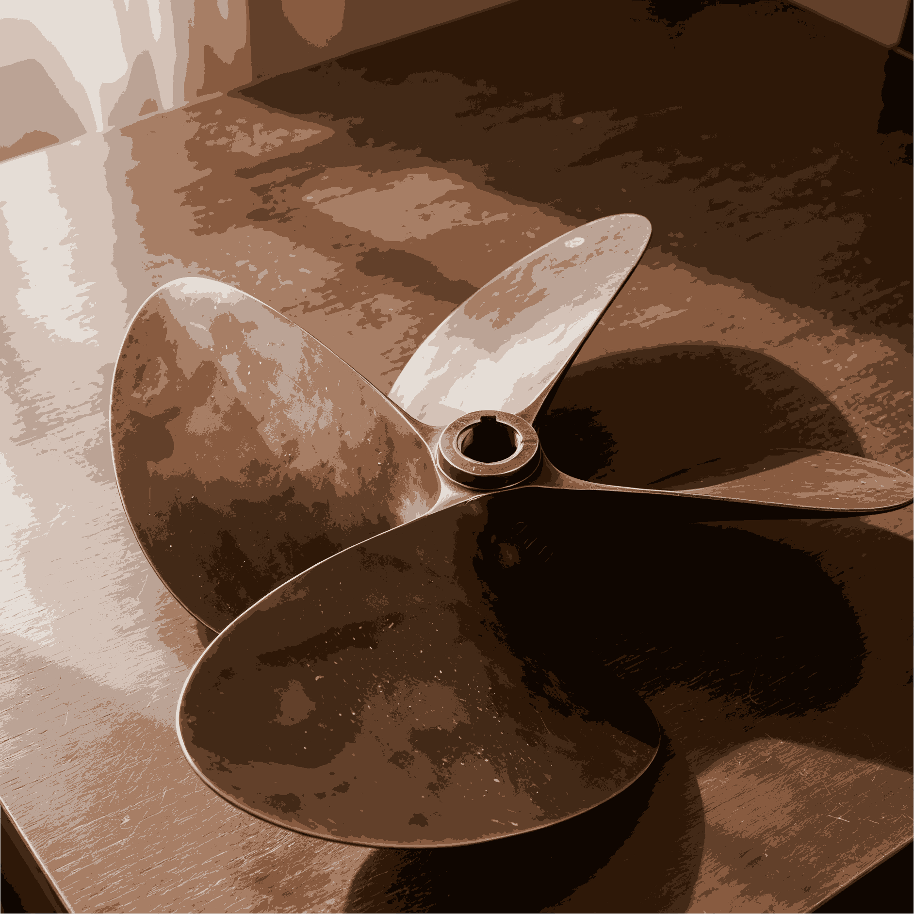 4-Blade Boat Propeller