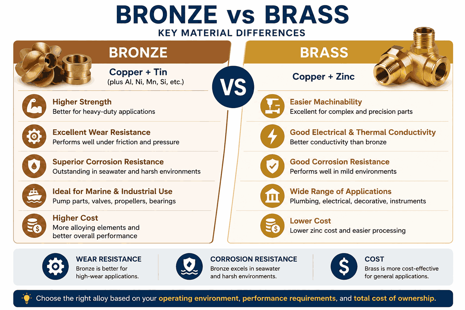 Bronze vs Brass Key Material Differences