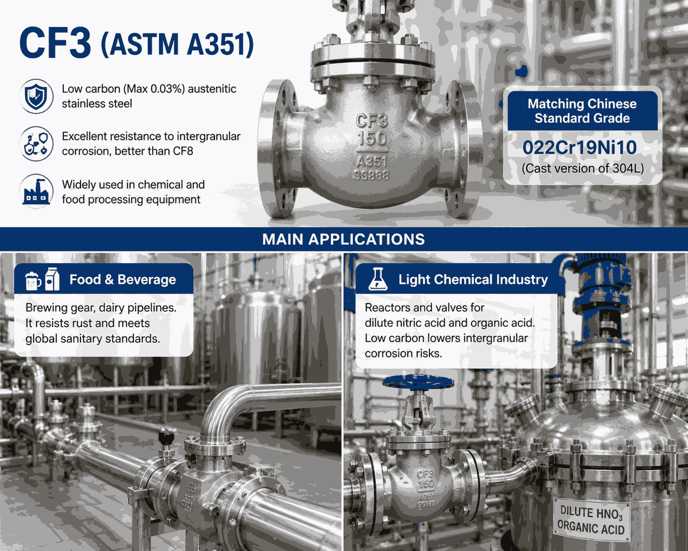 CF3（ASTM A351）