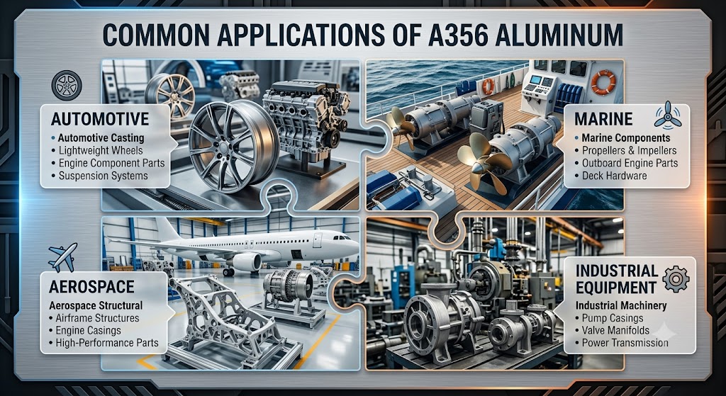 Common Applications of A356 Aluminum Alloy