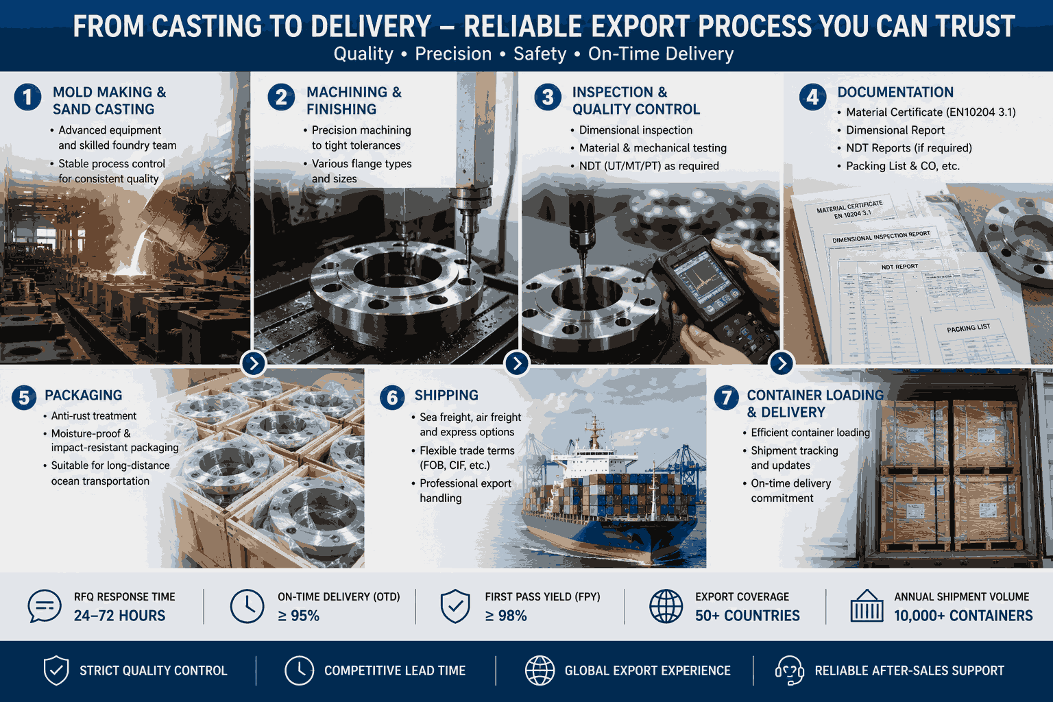Form Casting To Delivery—Best Sand Casting Flange Exporters