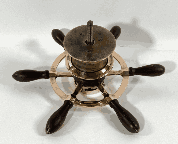 Late 19th Century Bronze Boat Steering Wheel