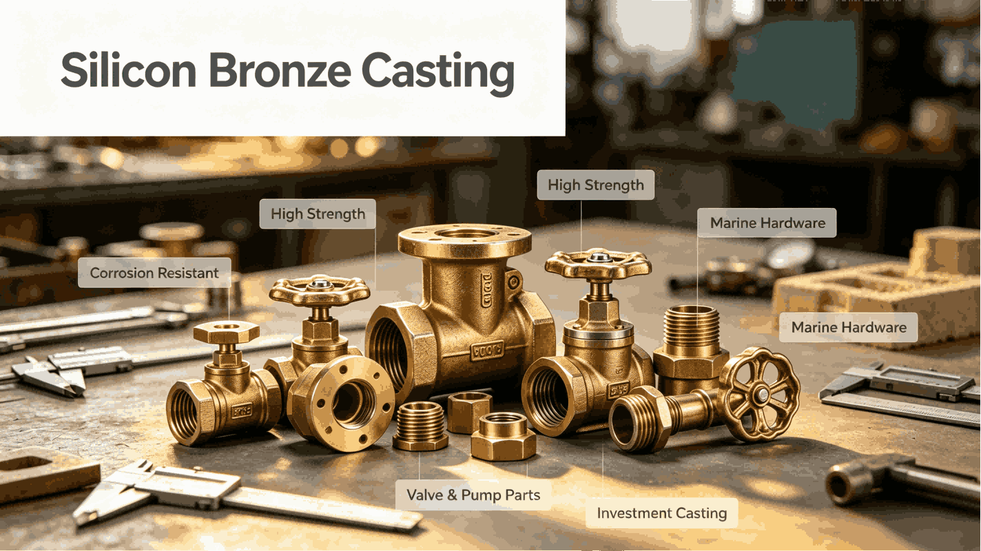 Silicon bronze casting finished parts