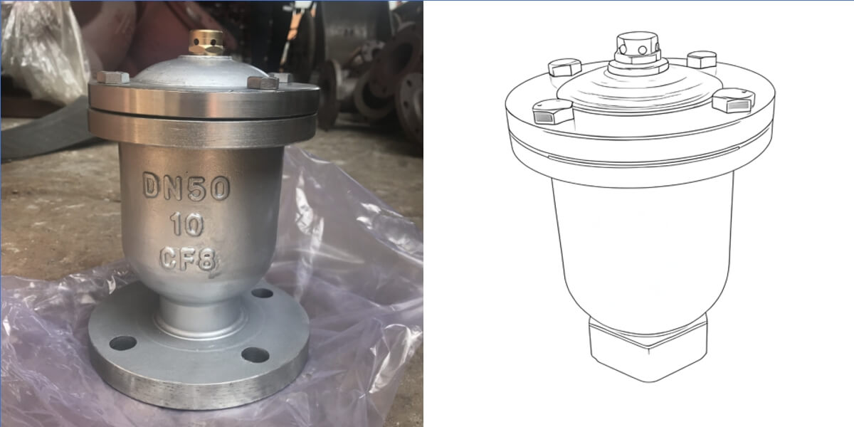 Stainless steel exhaust valve
