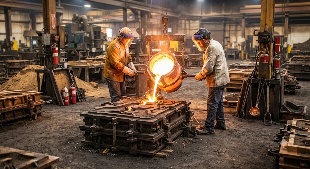 The Bronze Sand Casting Process in Action