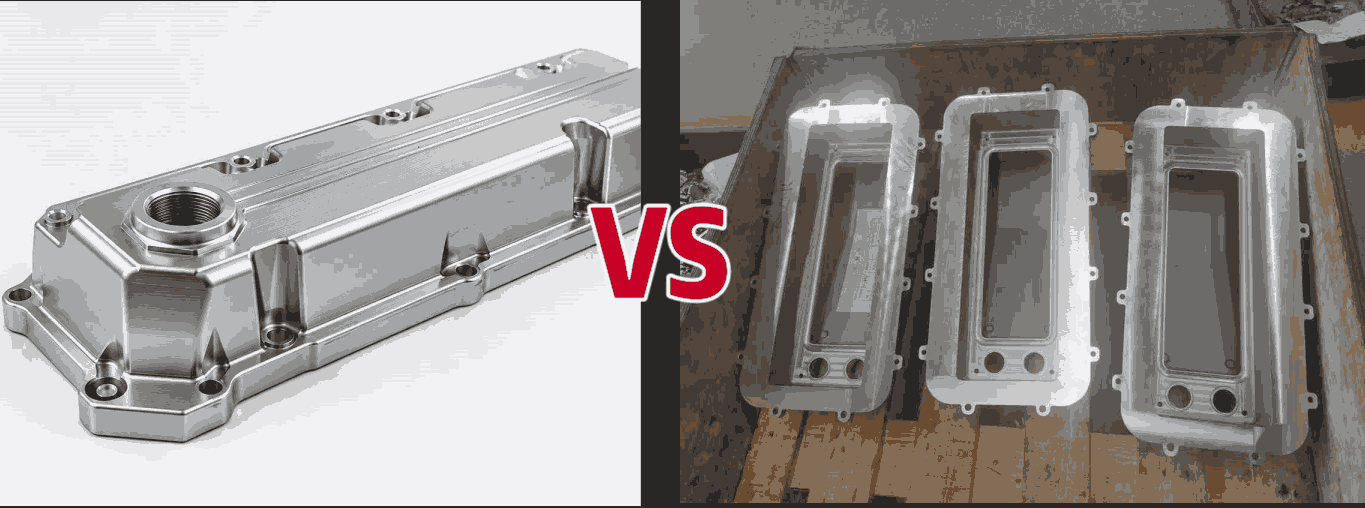 aluminum billet valve cover vs aluminum casting valve cover