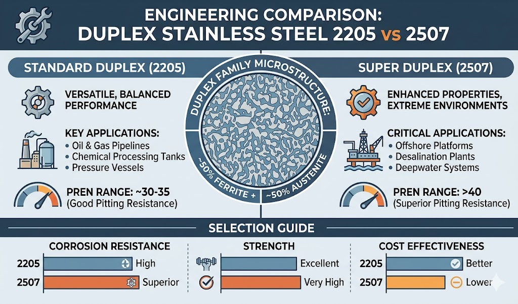duplex-2205-vs-2507-pren-comparison